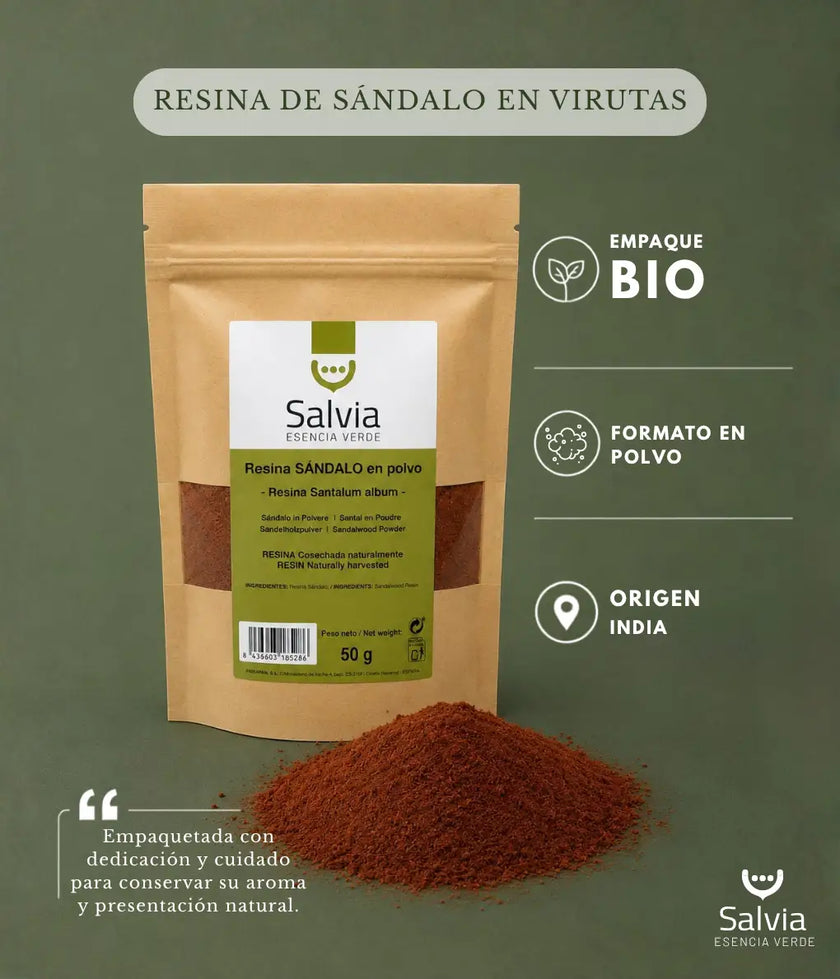 Salvia - Resina Sándalo En Polvo, Granel | 50g_1
