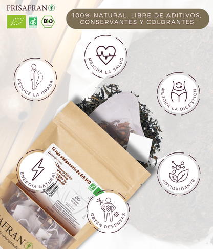Té Rojo Pu Erh Adelgazante Ecológico En Pirámides | Calidad | Frisafran 30 Uds_1