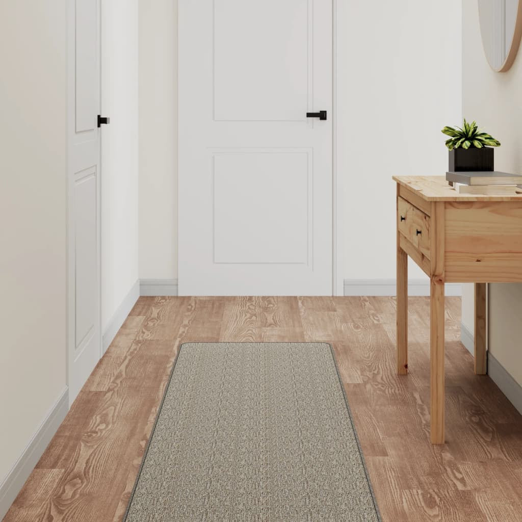 Vidaxl Alfombra De Pasillo Con Aspecto De Sisal Gris Taupe 50x150 Cm_1