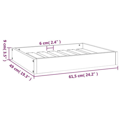 Vidaxl Cama Para Perros Madera Maciza Pino Marrón Miel 61,5x49x9 Cm_2