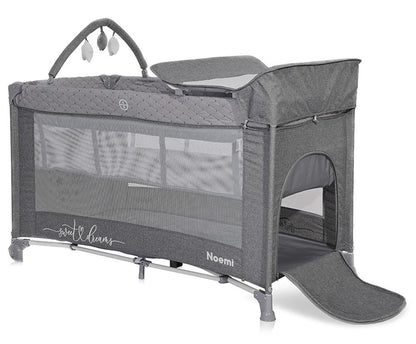 Cuna De Viaje Noemi Plus (2 Niveles) Cool Grey_1