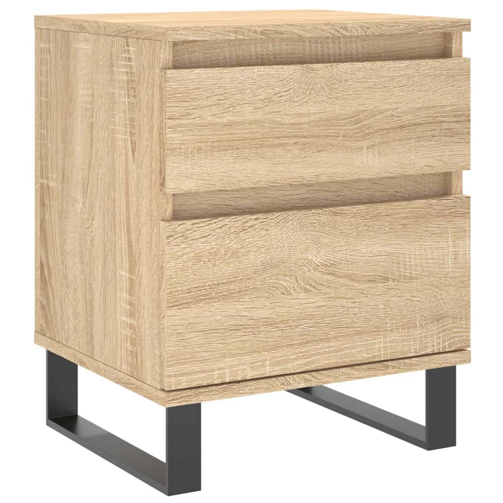 Mesitas Noche 2 Uds Madera Ingeniería Roble Sonoma 40x35x50 Cm_3