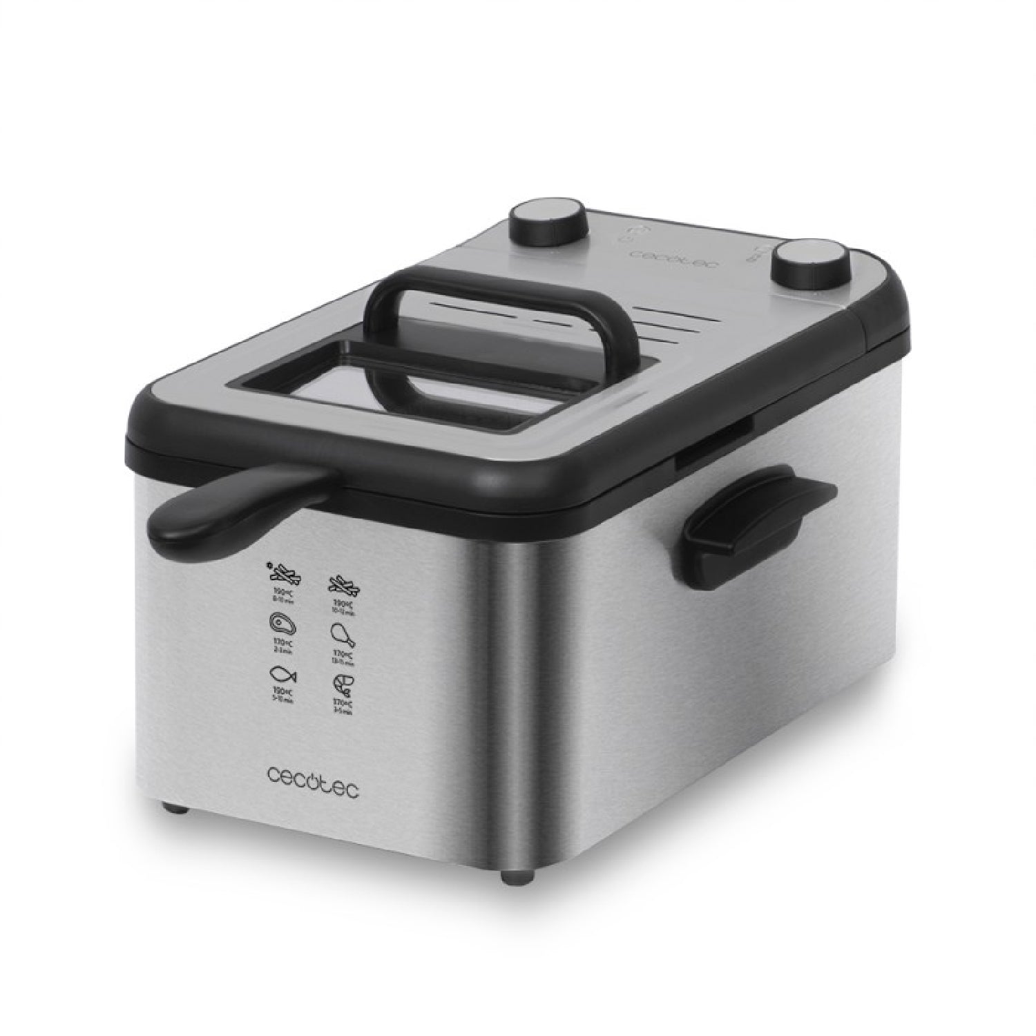 Freidora Eléctrica Cleanfry Infinity 3000 De Acero Inoxidable, 3 Litros De Capacidad De Aceite, Filtro Oilcleaner, 2400 W, Temporizador De 30 Minuto_0