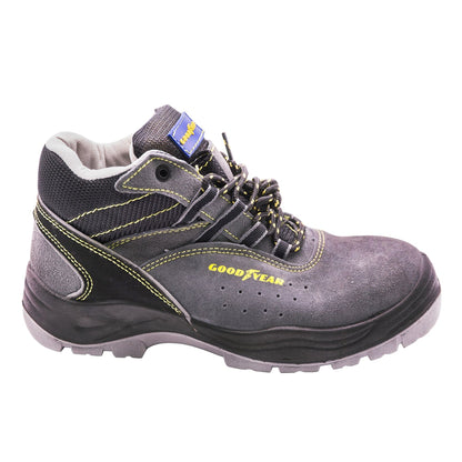 Goodyear Botas De Seguridad En Piel Serraje Color Gris, Alta Resistencia Y Forro Antibacteriano Talla 47_0