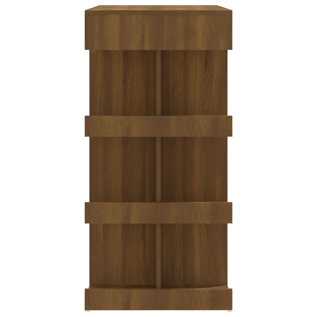 Mesa Alta Con Estante Marrón Roble 100x50x101,5 Cm_4