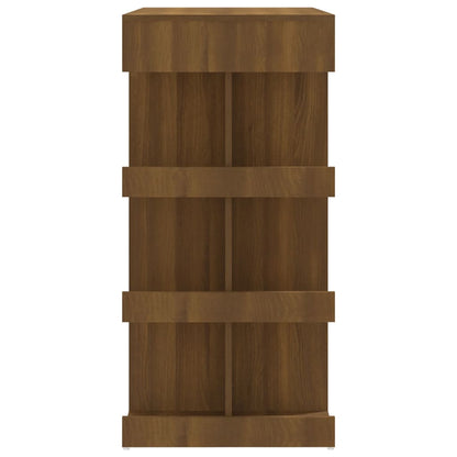 Mesa Alta Con Estante Marrón Roble 100x50x101,5 Cm_4