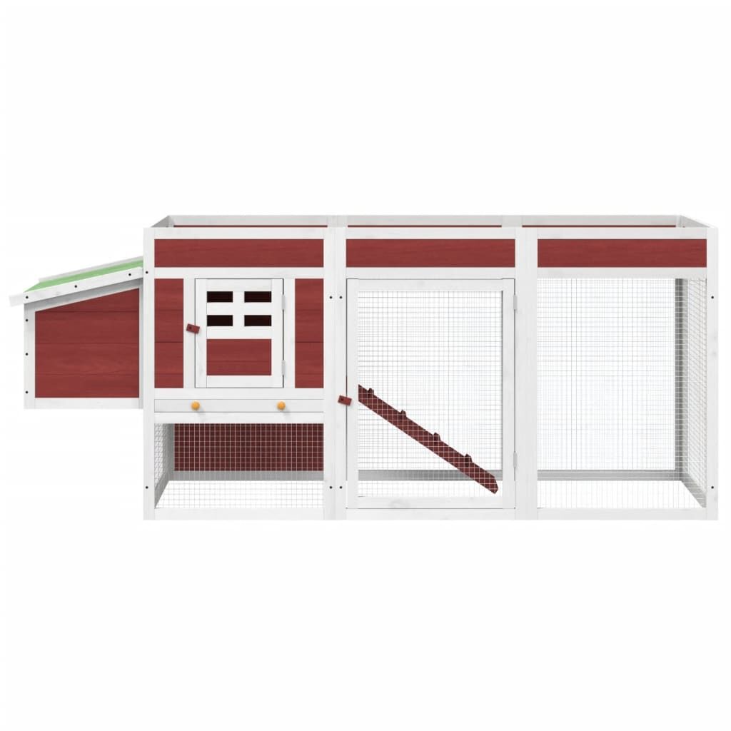 Vidaxl Gallinero Madera Maciza De Pino Moca 204x50x84 Cm_3