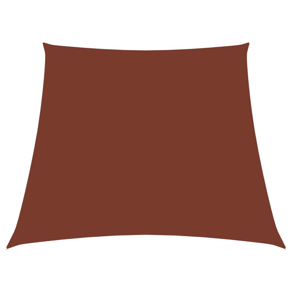 Vidaxl Toldo De Vela Trapezoidal De Tela Oxford Terracota 2/4x3 M_0