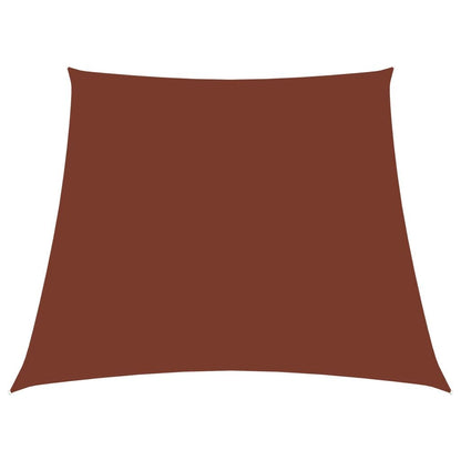 Vidaxl Toldo De Vela Trapezoidal De Tela Oxford Terracota 2/4x3 M_0