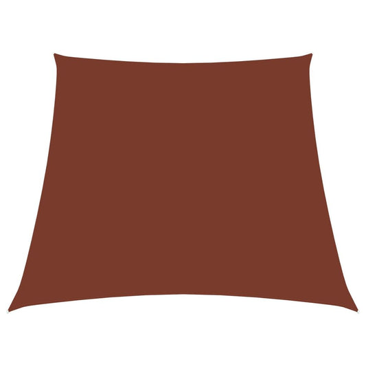 Vidaxl Toldo De Vela Trapezoidal De Tela Oxford Terracota 2/4x3 M_0