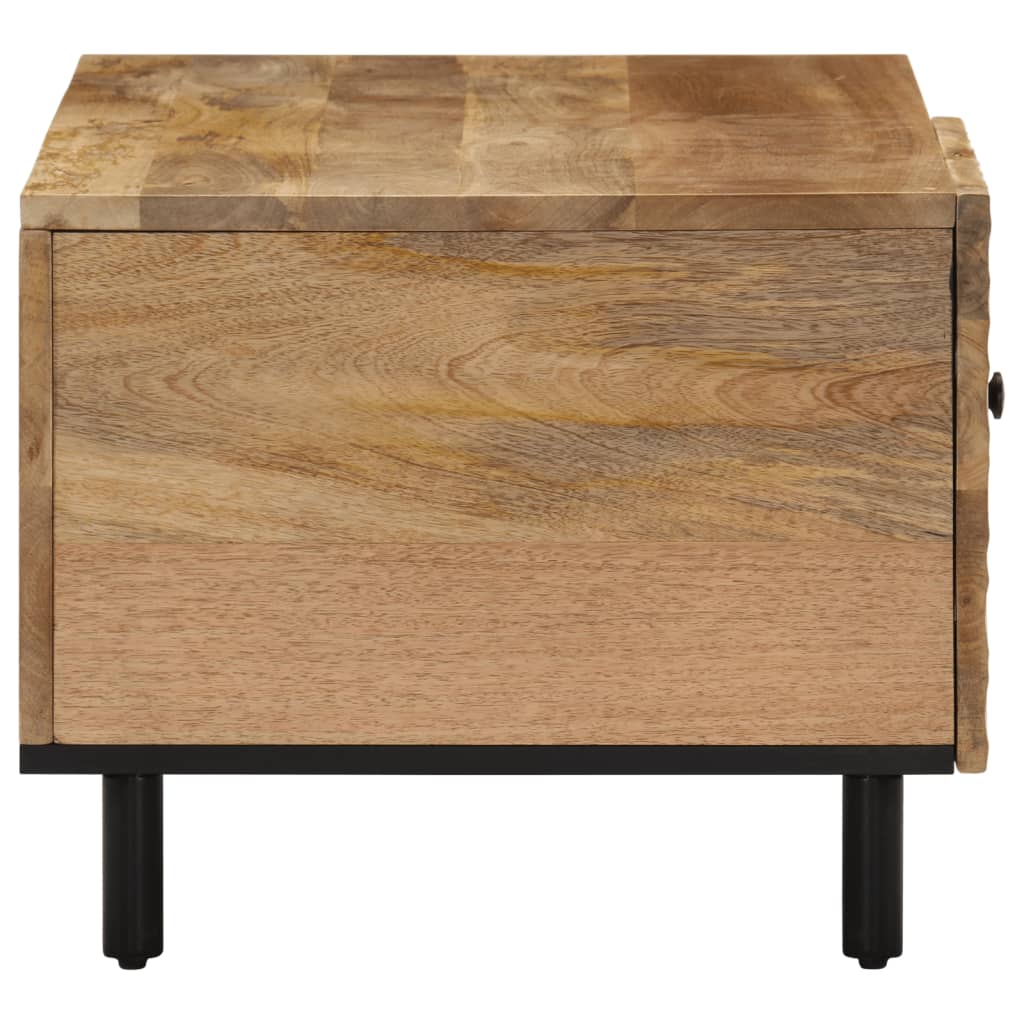 Mesa De Centro De Madera Maciza De Mango 80x50x40 Cm_2
