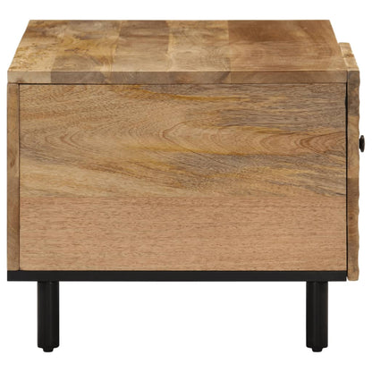 Mesa De Centro De Madera Maciza De Mango 80x50x40 Cm_2