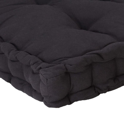 Vidaxl Cojín Para Palés Algodón Negro 120x80x10 Cm_4