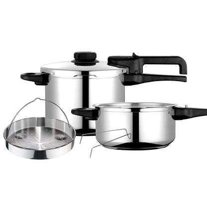 Olla A Presión 6 + 4 Litros, Inducción, Express Super Rápida, Acero Inox. 18/10, Todas Cocinas Fagor Dual Xpress 6/4 Plata, 81opfgdual2_0