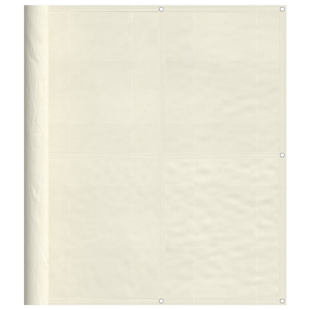 Vidaxl Pantalla De Balcón 100% Poliéster Oxford Crema 120x1000 Cm_0