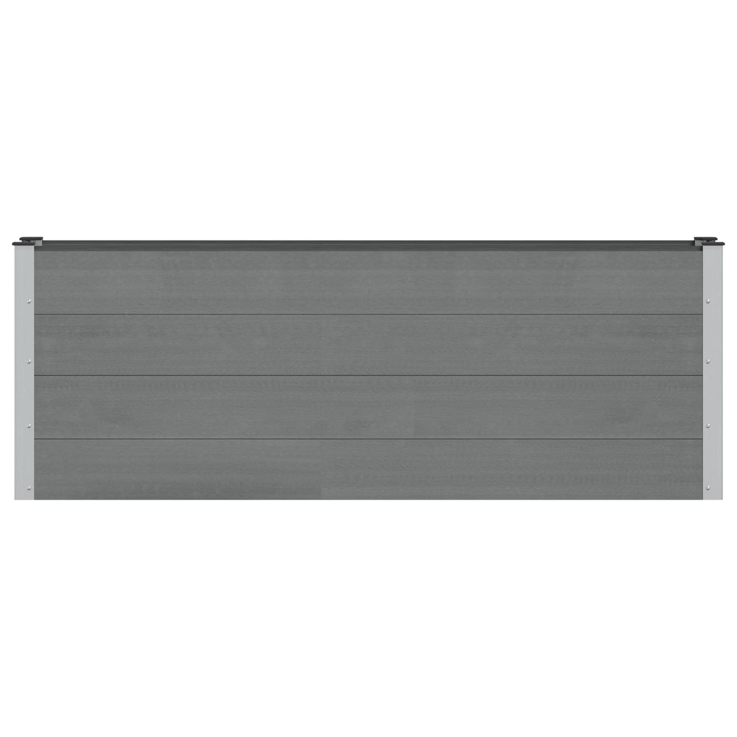 Arriate Elevado Gris 200 X 30 X 72 Cm Wpc Y Aluminio_0