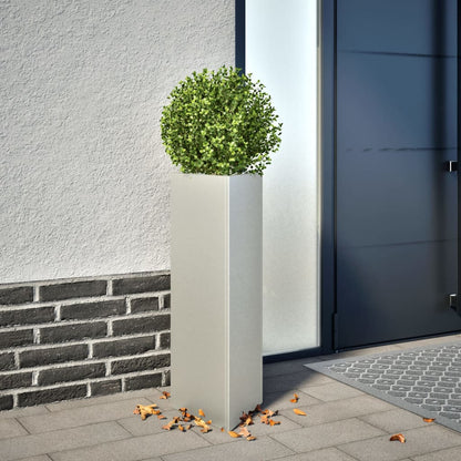 Jardinera Trianngular De Acero Inoxidable 30x26x75 Cm_1