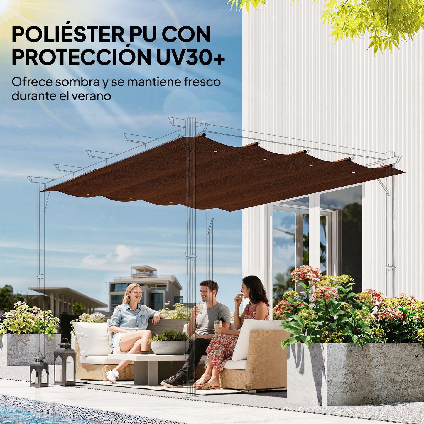 Outsunny Techo De Pérgola 3x2_4