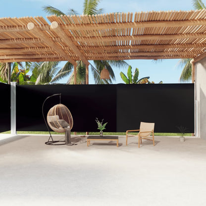 Vidaxl Toldo Lateral Retráctil Negro 220x1200 Cm_1