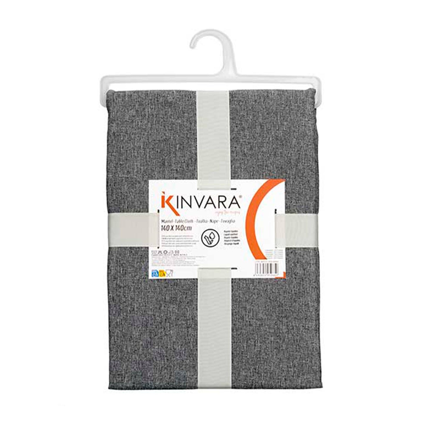 Mantel Poliester 140x140cm Gris Oscuro Colección Kinvara_3