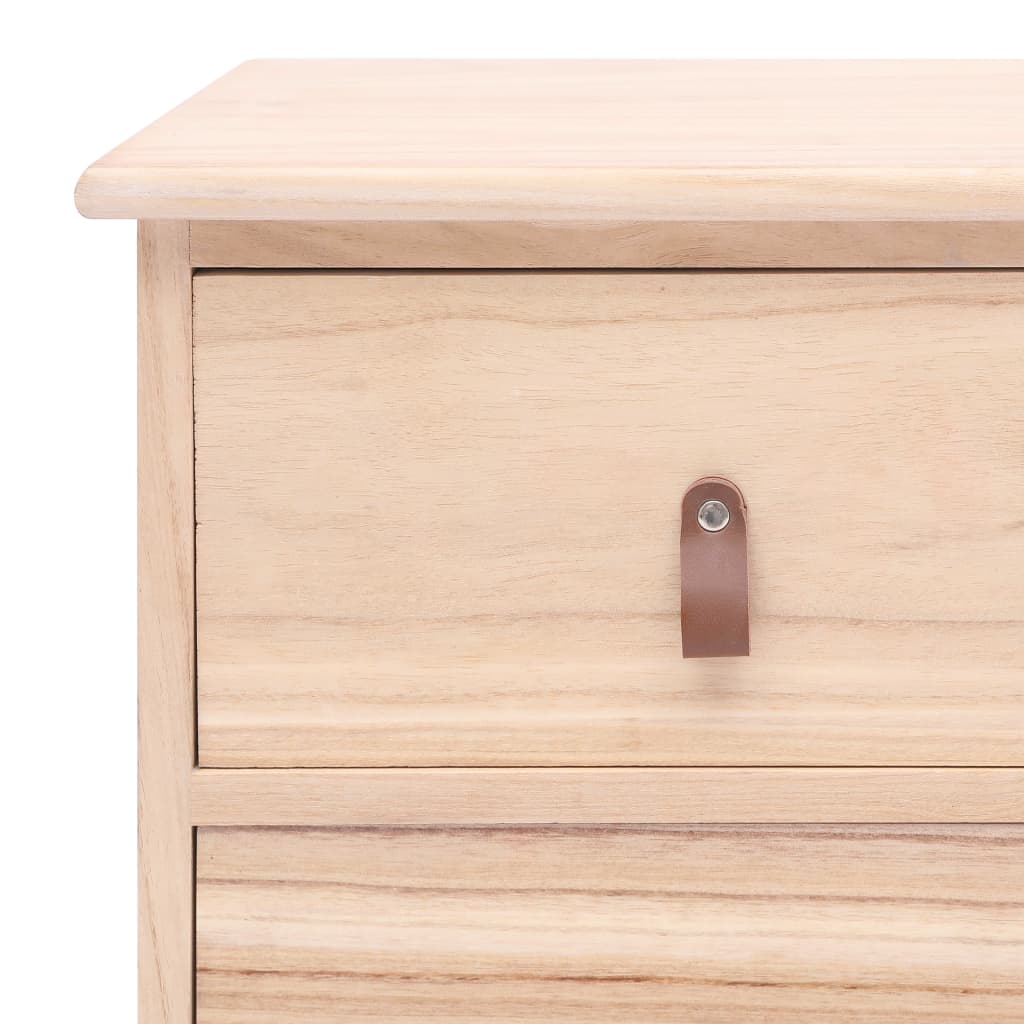 Mesita De Noche Madera De Paulownia 38x28x45 Cm_2