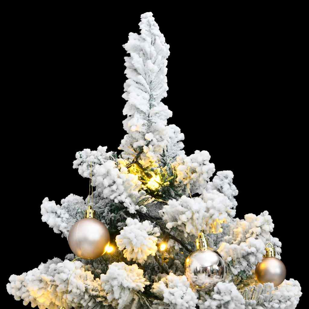 Vidaxl Árbol De Navidad Artificial Con Bisagras 150 Led Y Bolas 150 Cm_1