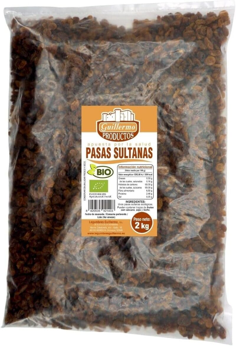 Pasas Sultanas Bio - 2 Kg_0