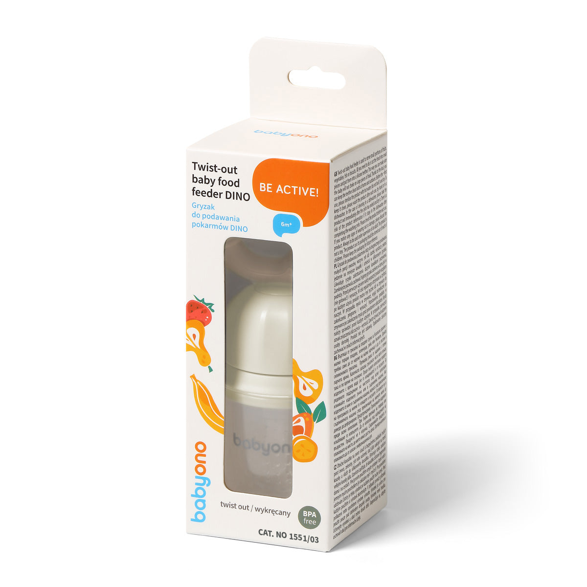Alimentador Antiahogo Dino Beige Babyono_1