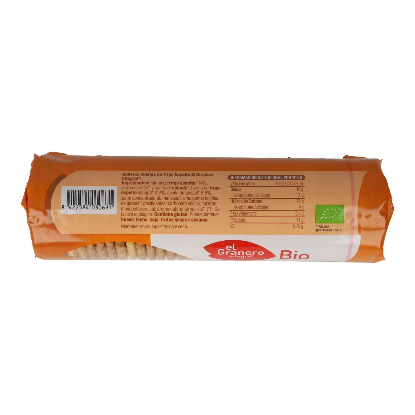 Galletas soletes de trigo espelta BIO El Granero, 230g