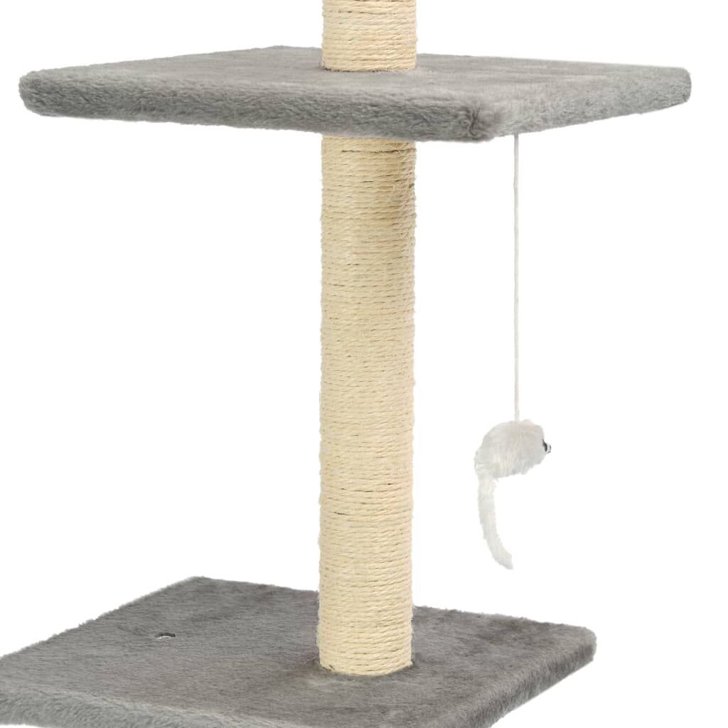 Vidaxl Rascador Para Gatos Con Poste Rascador De Sisal 260 Cm Gris_3