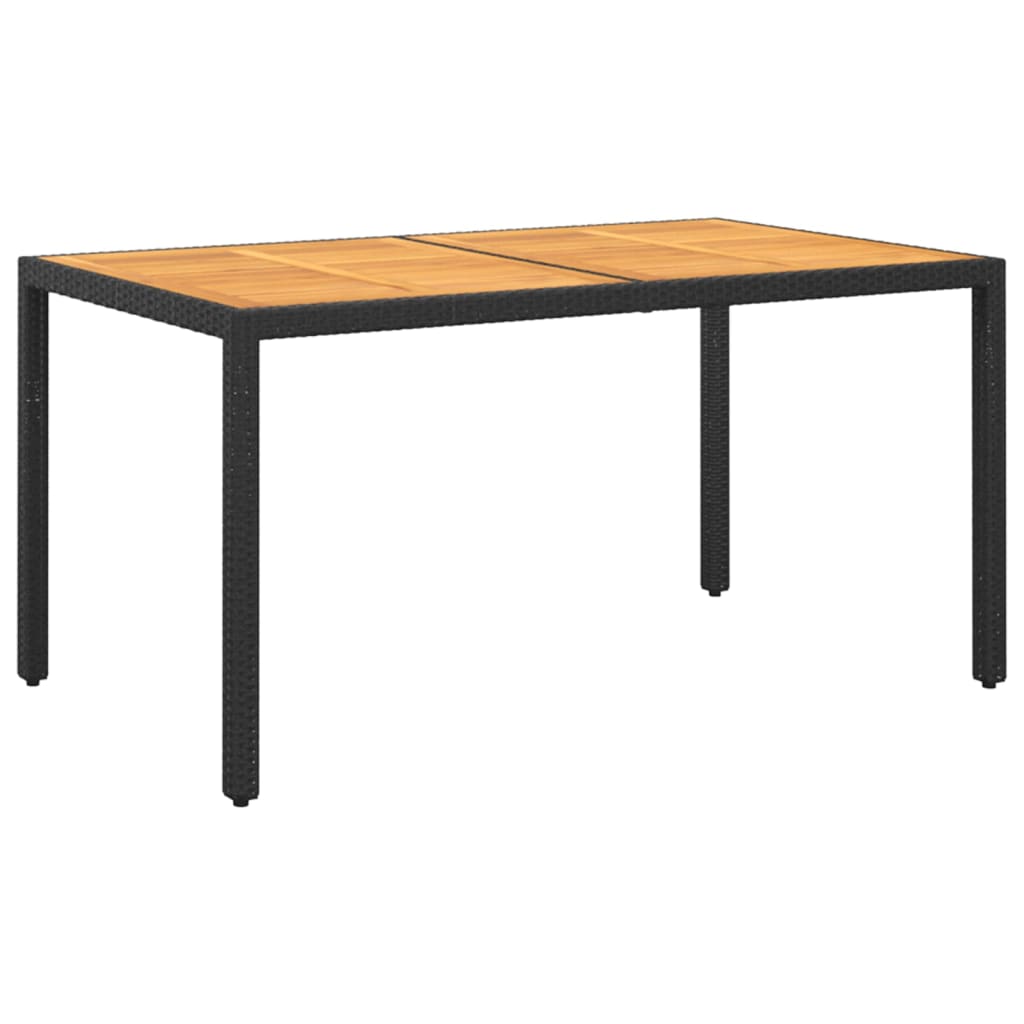 Vidaxl Juego De Comedor Para Jardín 5 Piezas Ratán Sintético Negro_5