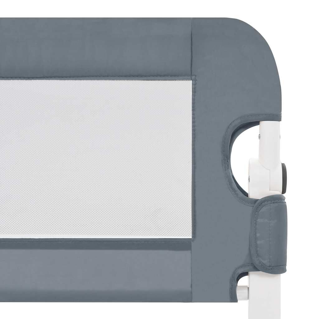Vidaxl Barandilla De Seguridad Cama De Niño Poliéster Gris 102x42 Cm_4