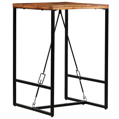 Mesa De Bar Madera Maciza Reciclada 70x70x106 Cm_2