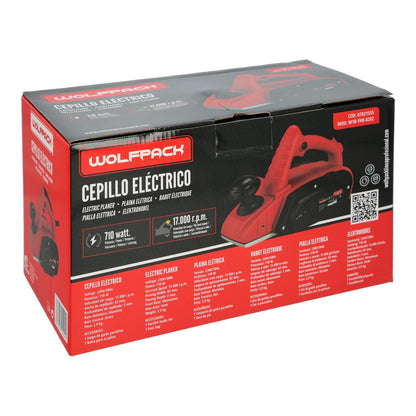 Cepilladora Electrica 710 Watt. Ancho Corte 82 Mm. Profundidad 2 Mm. Base Aluminio / Acero Cepillo Electrico Madera Carpintero