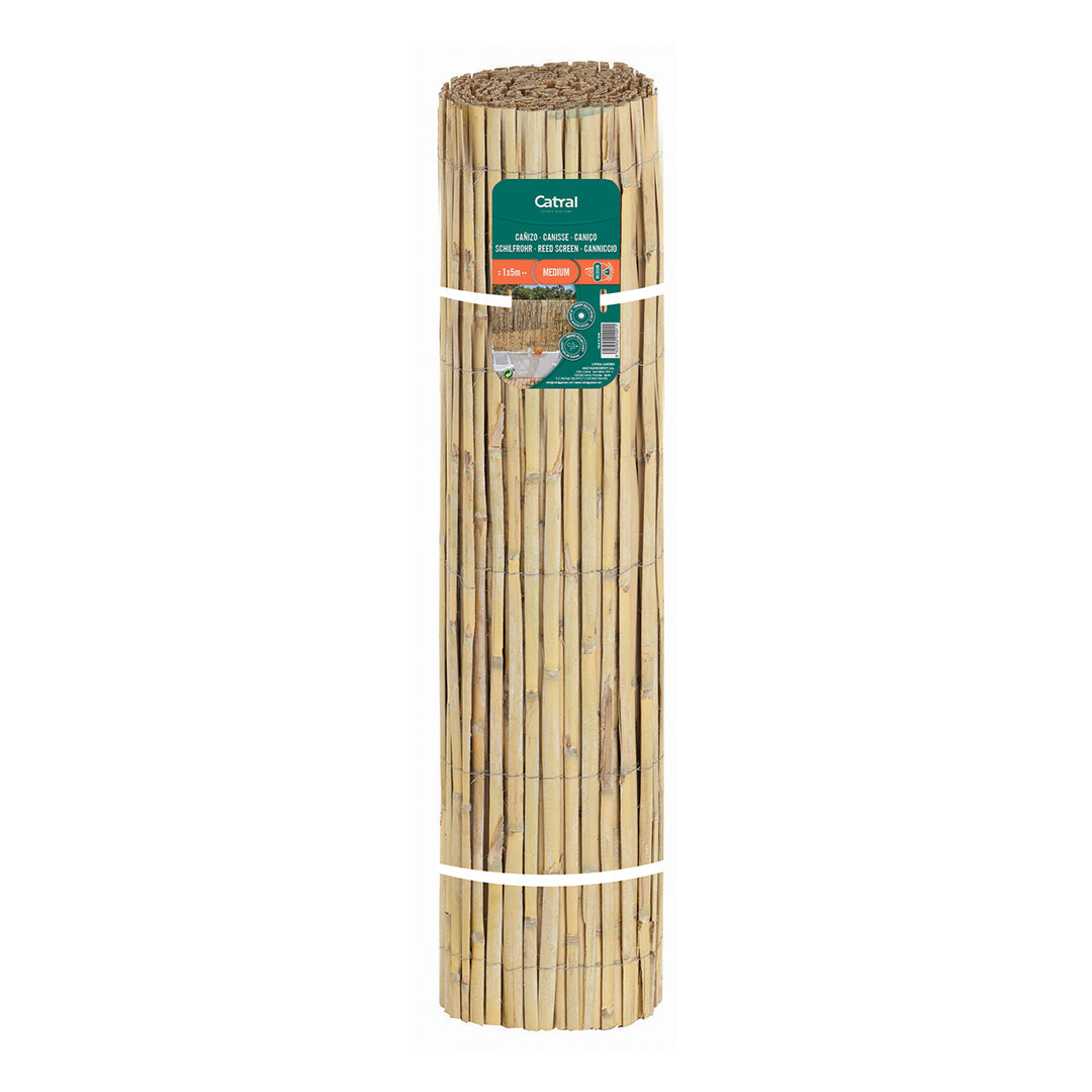 Cañizo Media Caña Natural - Tejido Duradero 2x5 M / Multicolor_2
