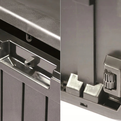 Baul De Jardin 290 Litros Prosperplast Boxe Board De Plastico En Color Antracita 116,6 X 47 X 59,5 Cm_3