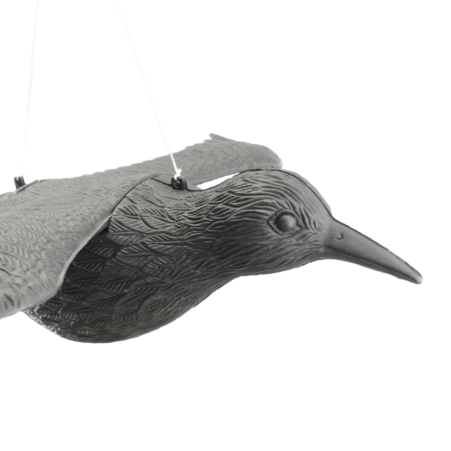 Ahuyentador De Aves Tipo Estatua Cuervo Volador 58 X 42 Cm_1