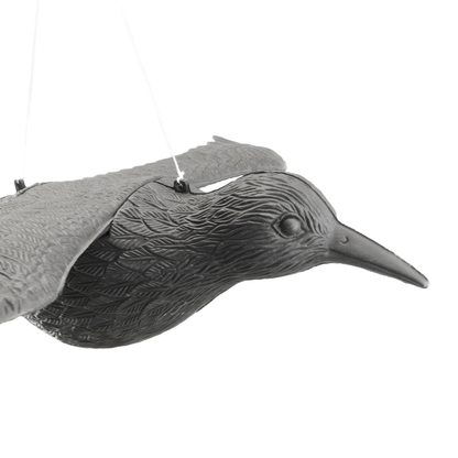 Ahuyentador De Aves Tipo Estatua Cuervo Volador 58 X 42 Cm_1