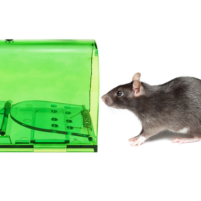 Trampa Para Ratas Ratones Roedores Jaula De Plástico Pack De 2 Unidades 60 X 170 X 64 Mm_2