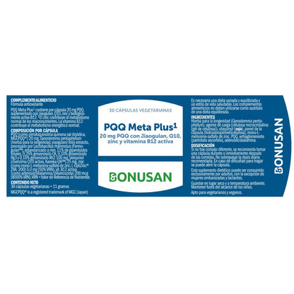 PQQ Meta Complex Bonusan 30 cápsulas
