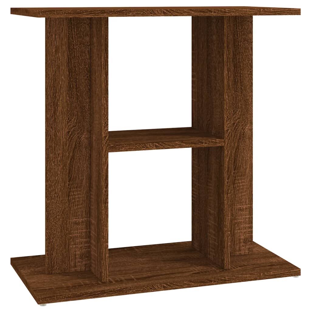 Vidaxl Soporte Para Acuario Madera Ingeniería Roble Marrón 60x30x60 Cm_0