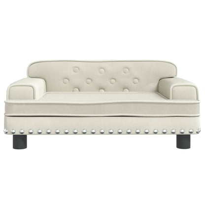 Cama Para Perros De Terciopelo Crema 70x45x30 Cm / Vetonek_3