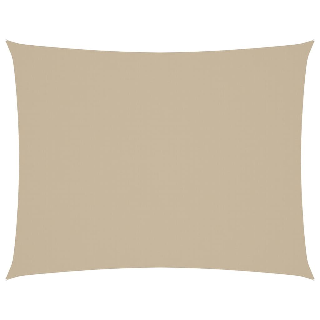 Vidaxl Toldo De Vela Rectangular Tela Oxford Beige 3x4,5 M_0