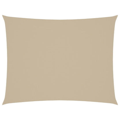Vidaxl Toldo De Vela Rectangular Tela Oxford Beige 3x4,5 M_0