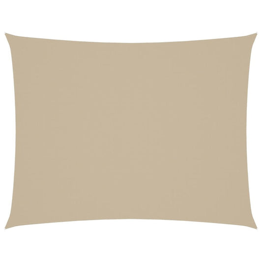 Vidaxl Toldo De Vela Rectangular Tela Oxford Beige 3x4,5 M_0