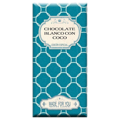 Chocolate Artesano Blanco Con Coco_0