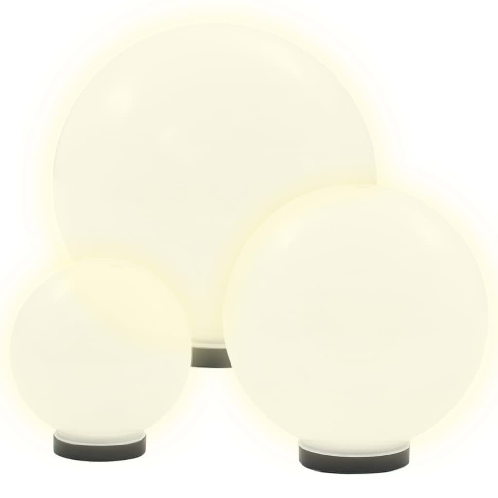 Vidaxl Juego De Lámparas De Bola Led 6 Uds Esféricas Pmma 20/30/40 Cm_3