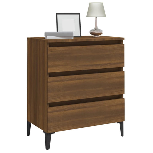 Vidaxl Aparador De Madera Contrachapada Roble Marrón 60x35x69 Cm / Vetonek_0