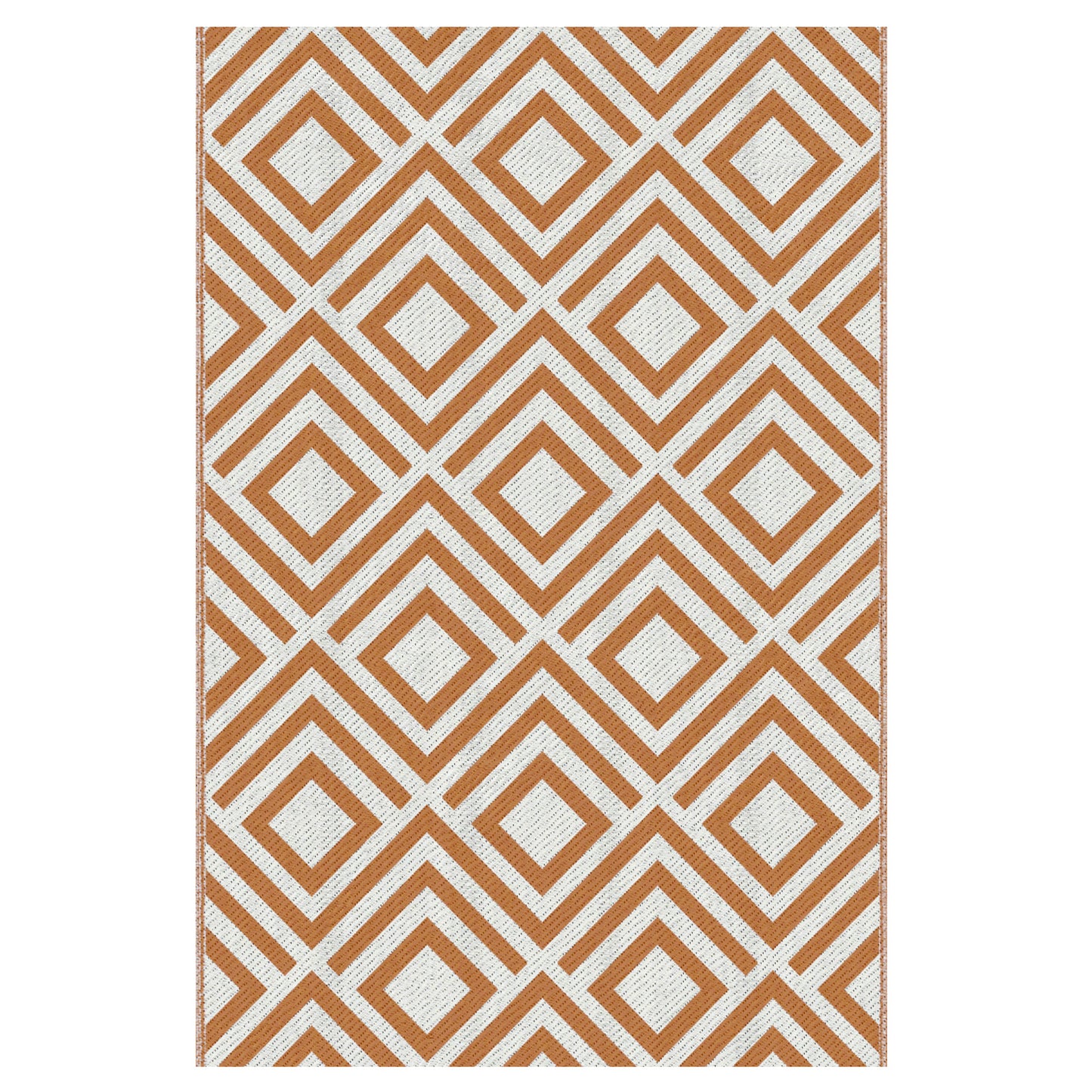 Outsunny Alfombra Exterior Reversible 182x274cm Para Terraza Balcón Patio Rojo_0