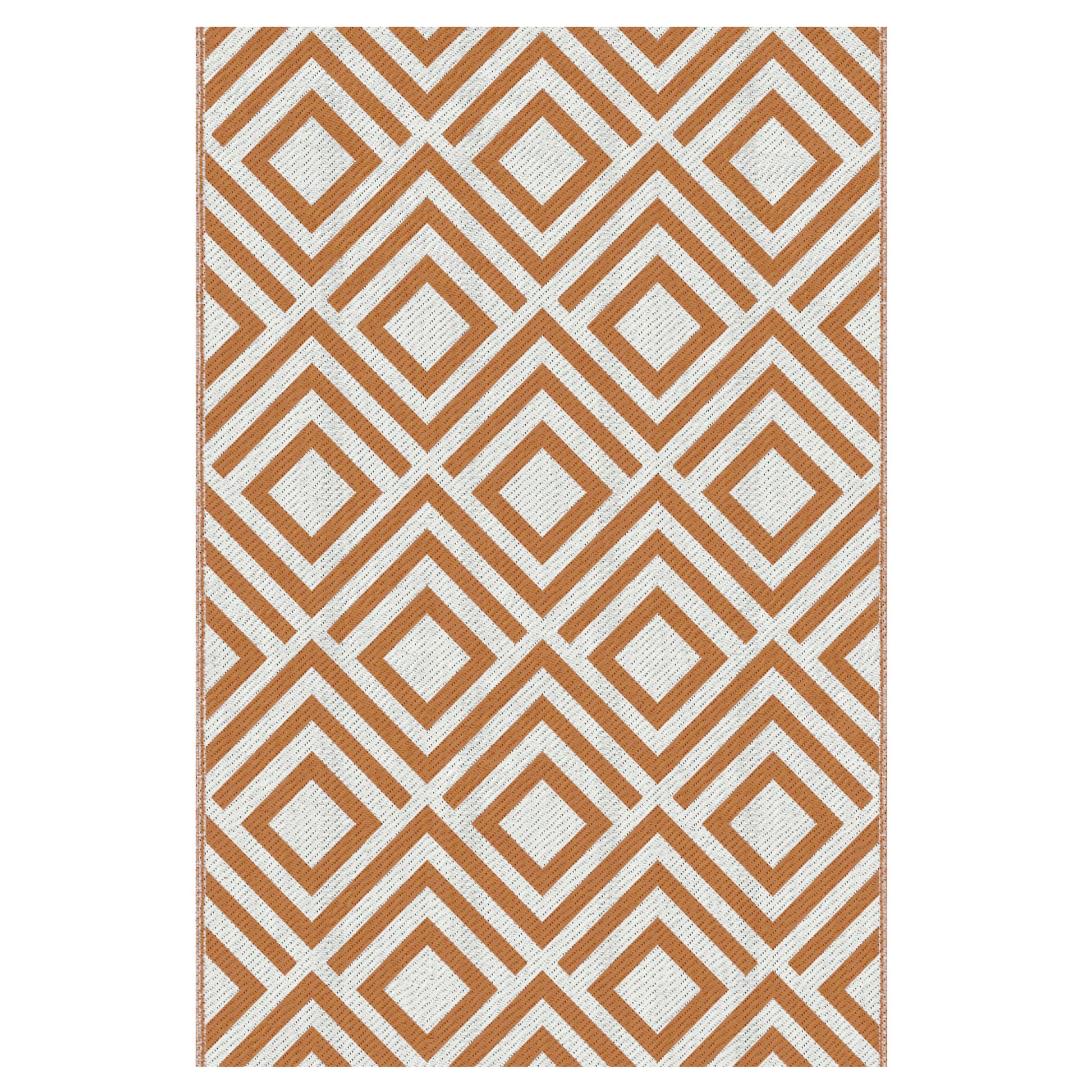 Outsunny Alfombra Exterior Reversible 182x274cm Para Terraza Balcón Patio Rojo_0